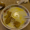 朝食: 玉子粥 (たまごおかゆ) + 油条 (中国式の揚げパン) @安記.横浜中華街