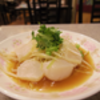 スペアリブ: 白灼鮮貝 (ホタテと丹沢もやしの湯引き特製ソース) @一楽.横浜中華街
