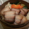 豚: チャイナベーコンと冬野菜のセイロ蒸し @一楽.横浜中華街
