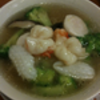 広東路: 海鮮麺 (不老長寿の海鮮スープ麺) @隆蓮.横浜中華街
