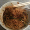 ハマグリ: 炸醤麺 (ジャージャー麺) - 食べる前によく混ぜて、然る後、食べる @一楽.横浜中華街
