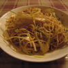 葱油餅: 福楼撈麺 (ネギ油と中国醤油の和え麺) - よく混ぜた状態 @福楼.横浜中華街