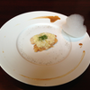 豆豉: ボタン海老の軽いスモーク シャキシャキ葱のソース @醐杜羽.桜通.関内.横浜