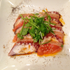 四川料理: タコとサーモンのカルパッチョ @一楽.横浜中華街