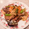 牛アキレス: 牛肉と野菜の黒胡椒炒め @一楽.横浜中華街