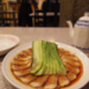 焼き餃子: 雲白肉 (薄切り豚肉の四川辛味ソースがけ) @一楽.横浜中華街