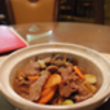 木耳: 牛肉金針菜とキクラゲの土鍋煮@新新.横浜中華街