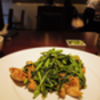 四川料理: 鶏もも肉と空芯菜の醤油炒め @醐杜羽.桜通.関内.横浜
