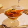 鮃: 人参のムースと海の幸のコンソメ・ジュレ寄せ @フレンチ・レストラン・カザマ.札幌.北海道