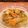 粥: 秋鮭とキノコ、娃娃菜の煮込み @獅門酒楼.横浜中華街