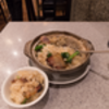 冬: 腊腸腊肉煲仔飯 (自家製干肉、腸詰の土鍋ご飯) @一楽.横浜中華街