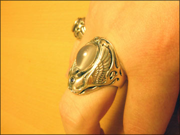 ムーンストーンの新作リング, my new ring with a moonstone