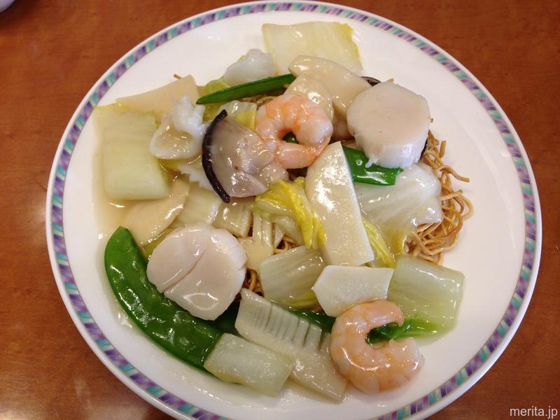 海鮮炒麺 (海鮮やきそば) @隆蓮.横浜中華街
