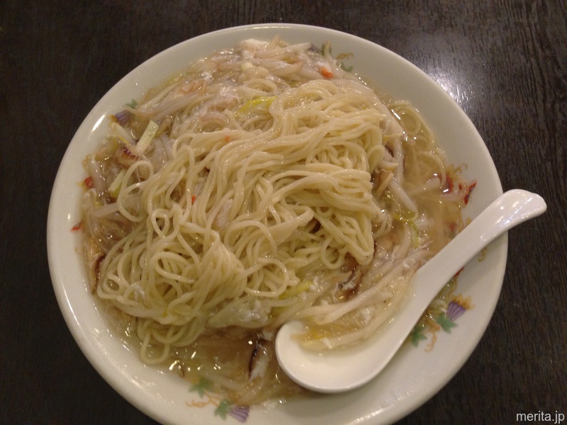 蟹肉韮黄撈麺 (かに肉のあえそば) @菜香新館.横浜中華街