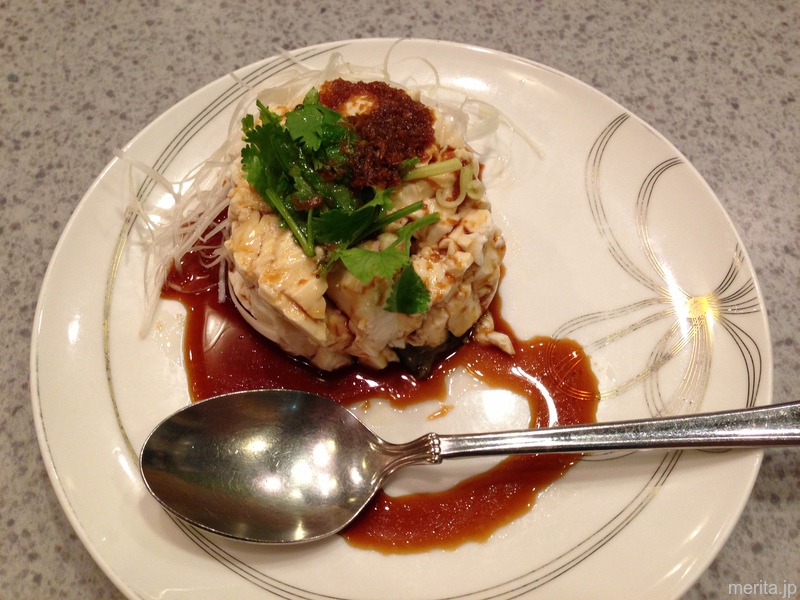ピータン豆腐醤油ソースがけ 広東 Style @一楽.横浜中華街
