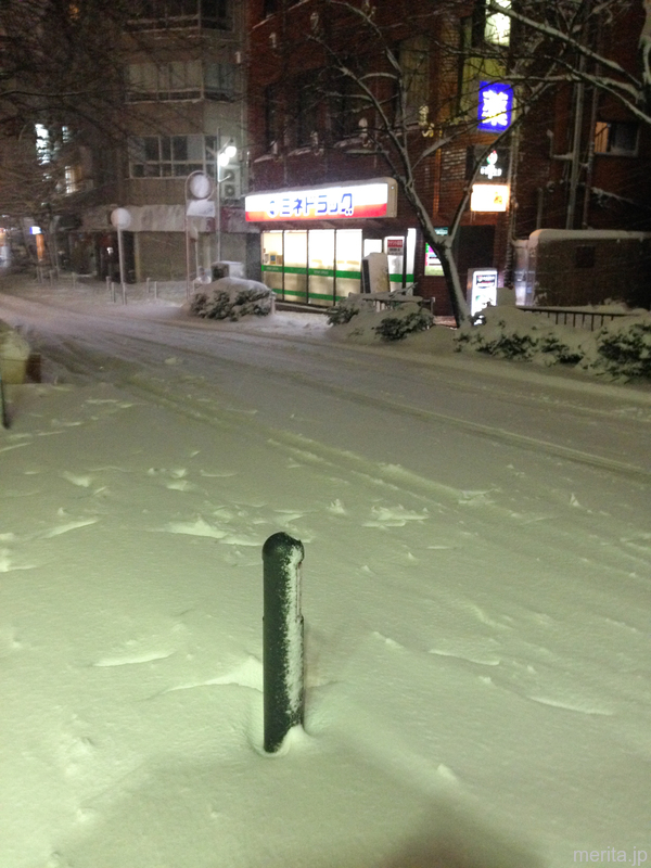 雪景色 @桜通り.横浜