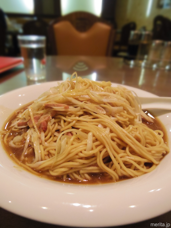葱叉焼撈麺 (叉焼とネギの和えそば) @新新.横浜中華街 Lāomiàn (Lo mein = Stirred Noodle), Seasoned Mixed Noodles @ Chinese restaurant SHINSHIN.Yokohama Chinatown.Yokohama.Japan