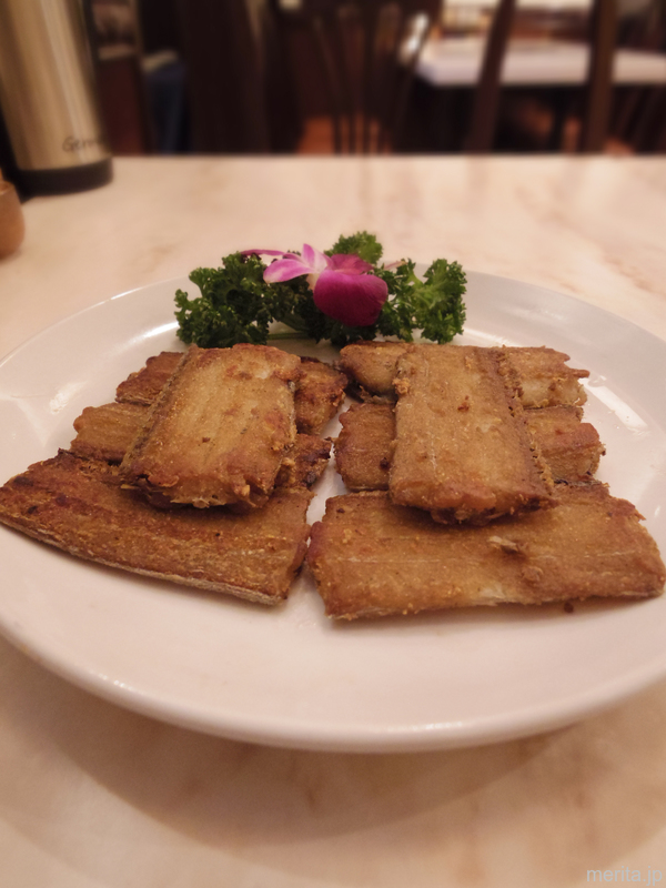 干煎帯魚 (太刀魚の塩焼き) @華錦飯店.横浜中華街