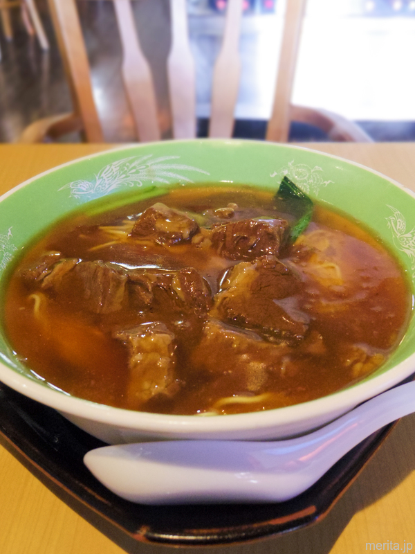 牛腩麺 (牛バラ麺) @優味彩.横浜中華街