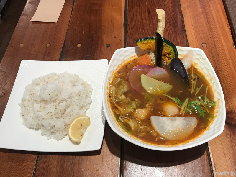 はまぽーくの角煮と10品目野菜のスープカレー @KIFUKU.関内.横浜