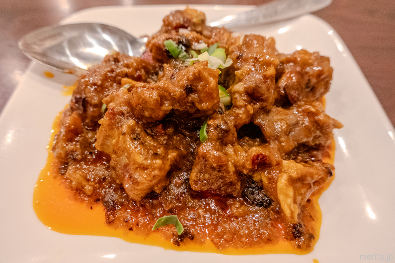 豆豉と唐辛子の旨辛タレが白飯を呼ぶ、湖南人家の豆豉辣椒蒸排骨 @横浜中華街